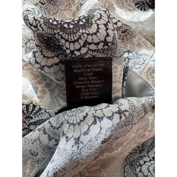 Ann Taylor Factory Floral Print Blouse Long Sleeve V-Neck Hi Low Top Women's XL - Picture 5 of 5